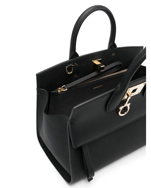 Ferragamo New Rodos Bag in Black | Lyst