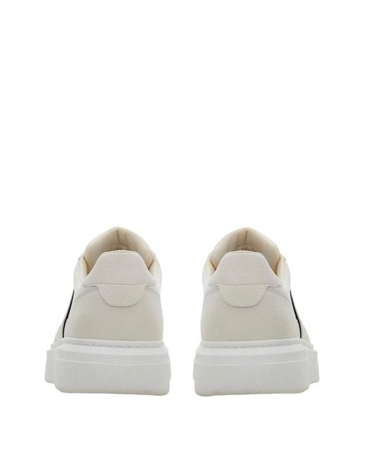 Ferragamo White Cassina Ganc2 Leather Sneakers Shoes for men