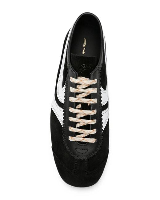 Dries Van Noten Black Color Block Sneakers