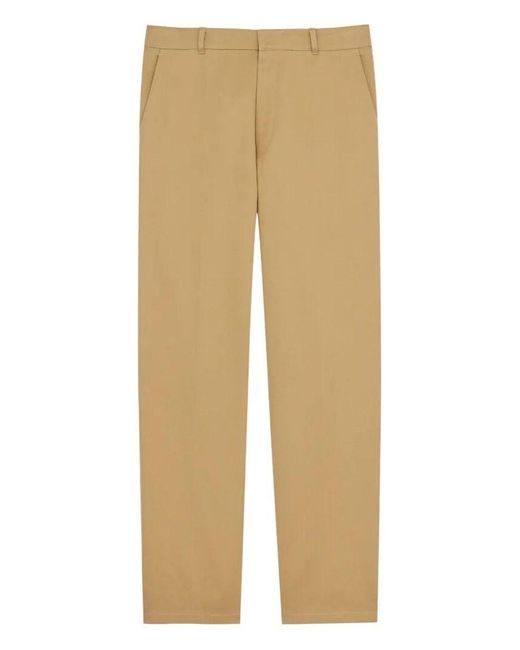 Saint Laurent Natural Cotton Gabardine Chino Pants for men