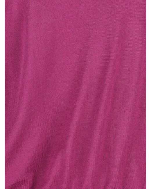 Saint Laurent Pink Roll-Neck Wool Sweater Clothing