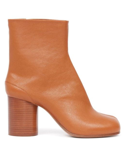 Maison Margiela Brown Split Toe Mini Ankle Boots