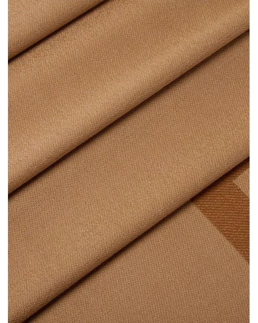 Fendi Brown Ff Logo Scarf for men
