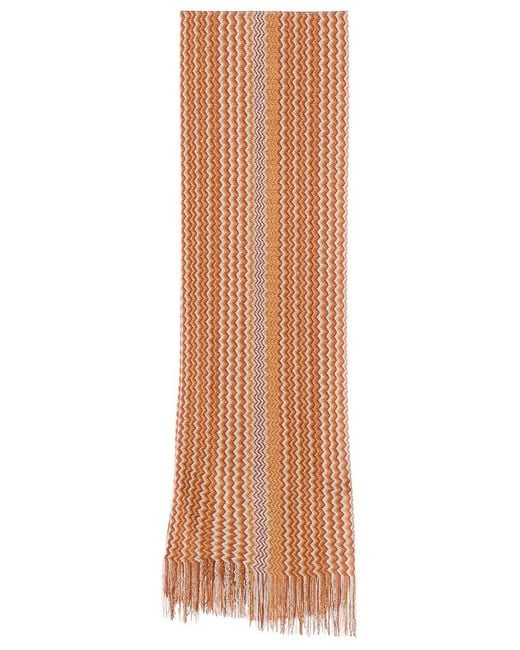 Sciarpa Zig-Zag di Missoni in Natural
