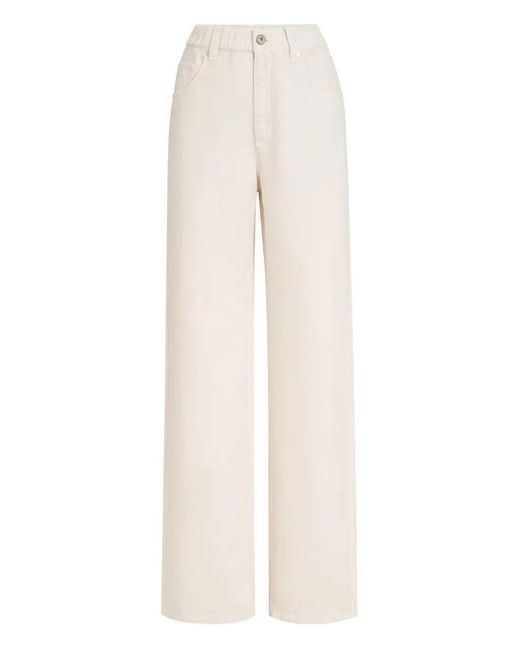 Brunello Cucinelli White Dyed Pants