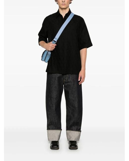 Fendi Black Linen Shirt for men