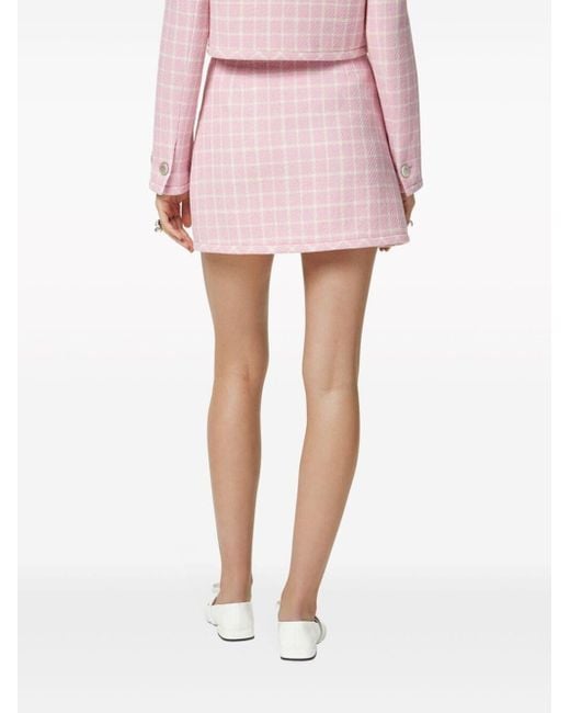 Versace Pink Check Skirt