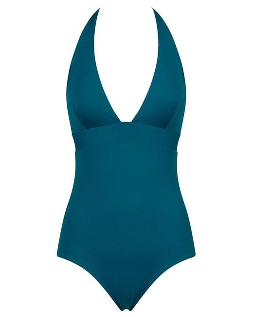 Fisico Blue Reversible Halterneck Swimsuit
