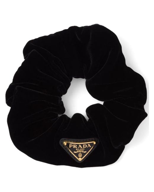 Prada Black Velvet Scrunchie