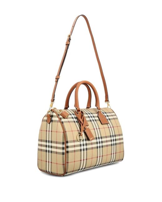 Burberry Metallic Bowling Check Bag