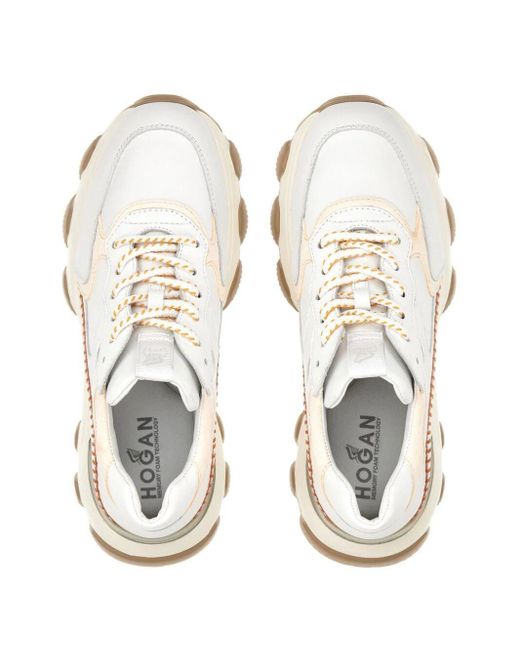 Hogan White Hyperactive Sneakers Shoes