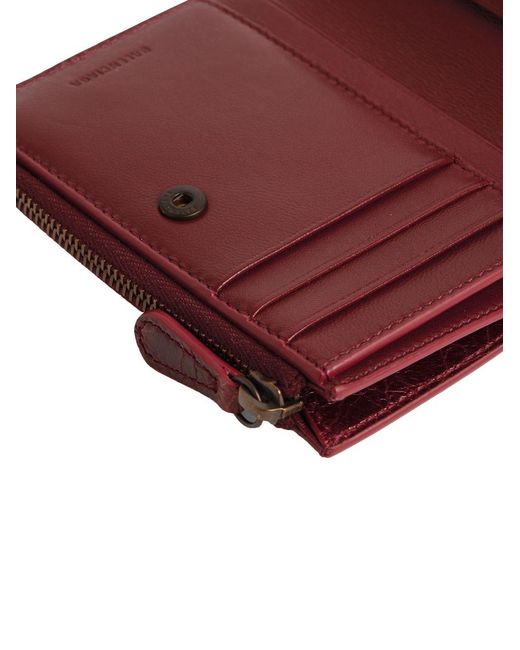 Balenciaga Red Le City Bifold Wallet
