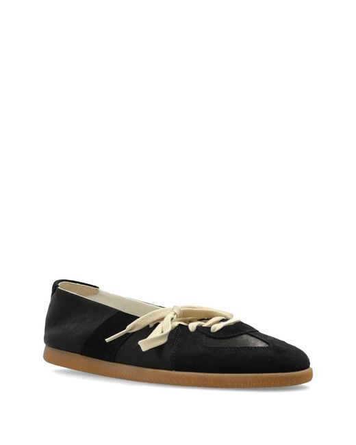 Maison Margiela Black Replica Soft Laced Ballet