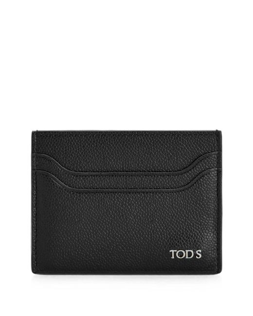 Tod's Black Leather Card Holder for men
