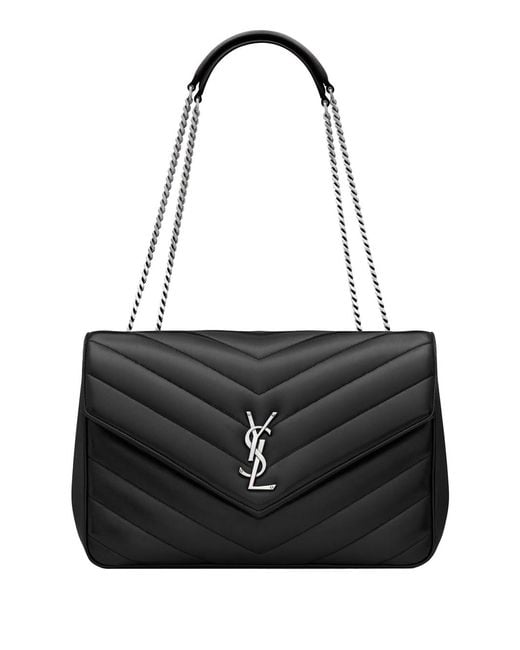 Saint Laurent Black Loulou Large