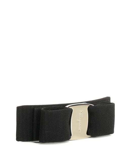 Ferragamo White Vara Bow Hair Clip