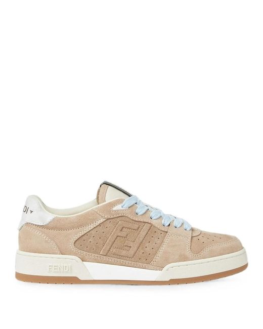 Fendi White Match Low Top Sneakers