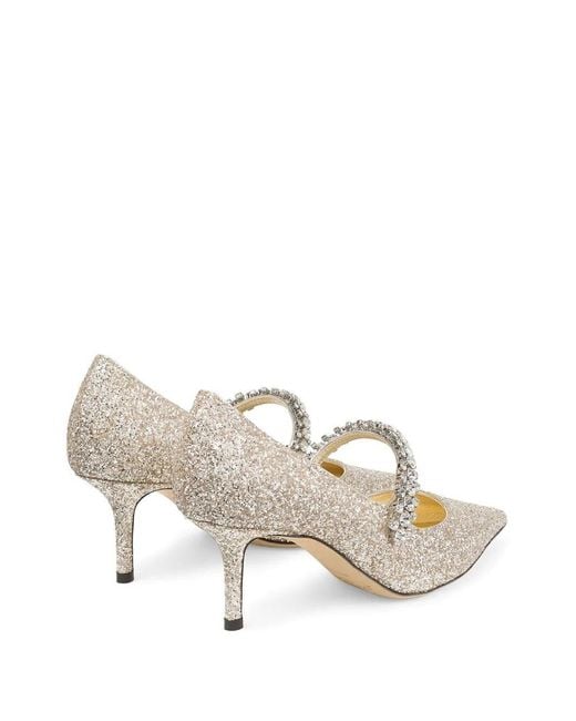 Jimmy Choo White 65 Bing Pumps