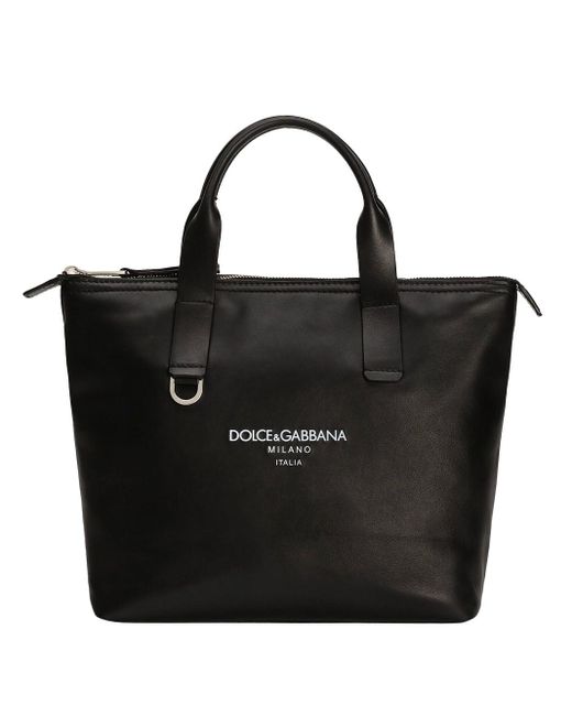 Dolce & Gabbana Black Leather Mini Handbag For for men