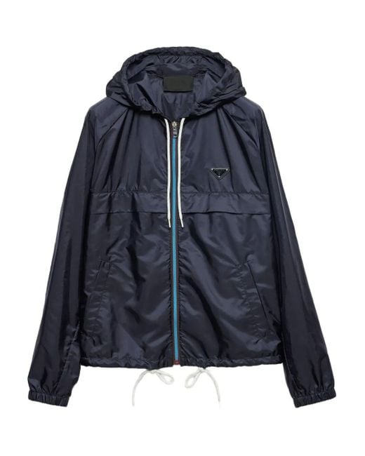 Prada Blue Re-nylon Blouson Jacket for men