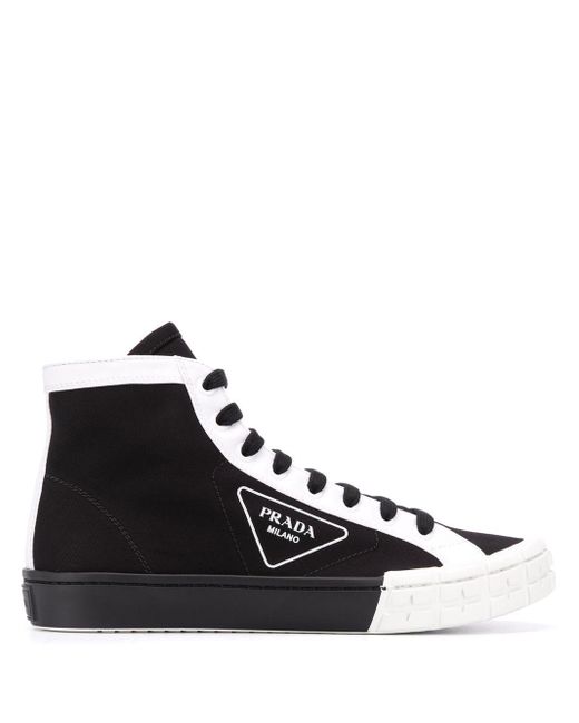 prada high top sneakers