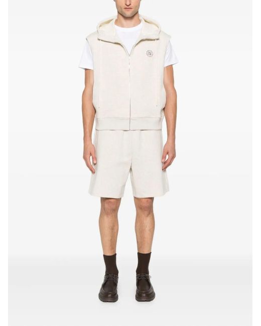 Fendi White Stamp T-Shirt for men