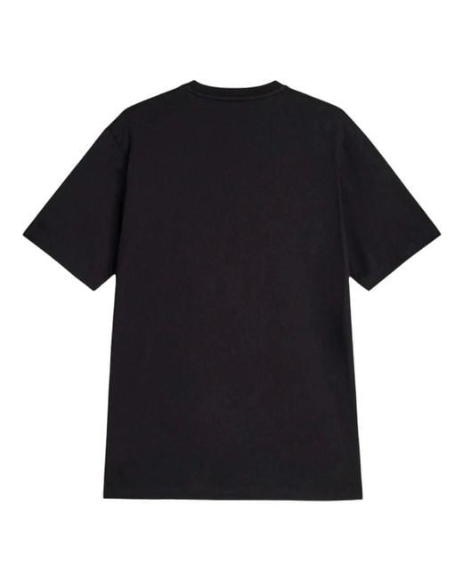 Y-3 Black Short Sleeve T-Shirt Liquid Logo for men