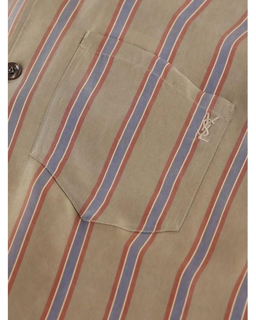 Saint Laurent Gray Cassandre Shirt for men