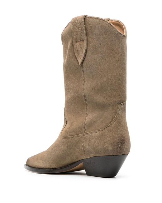 Isabel Marant Brown Duerto Leather Ankle Boots