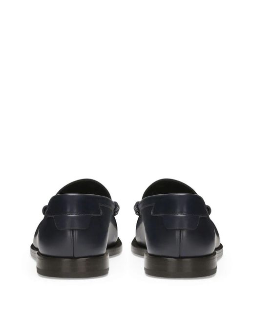 Dolce & Gabbana Blue Loavers Shoes for men