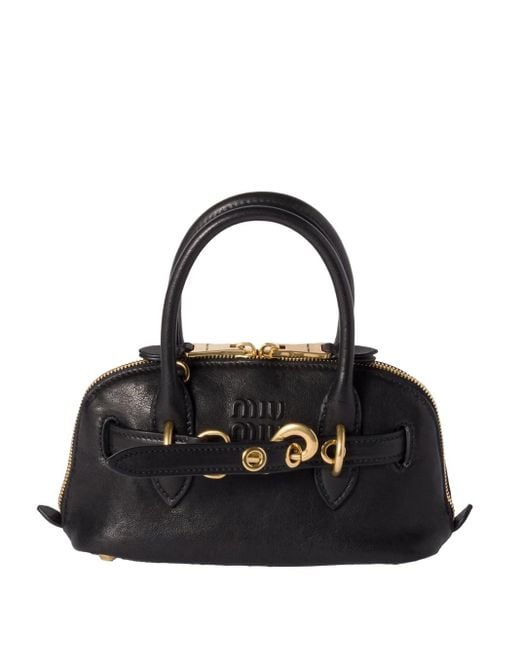 関税込 MiuMiu |Aventure mini nappa leather bag Women's Aventure nappa leather mini handbag | MIU MIU | 24S