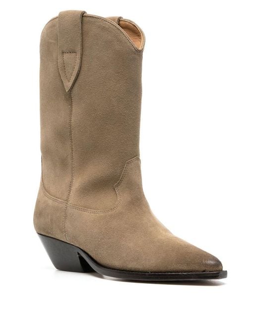 Isabel Marant Brown Duerto Leather Ankle Boots