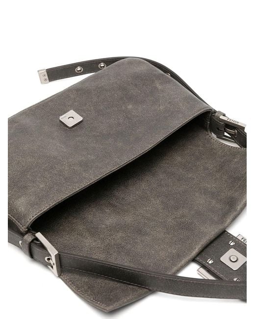 Fendi Black Baguette 26424 Bag