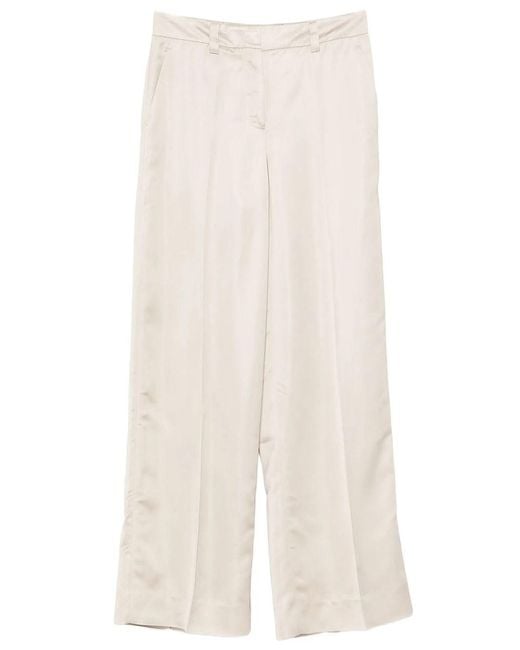 Incotex White Neera Satin Pants