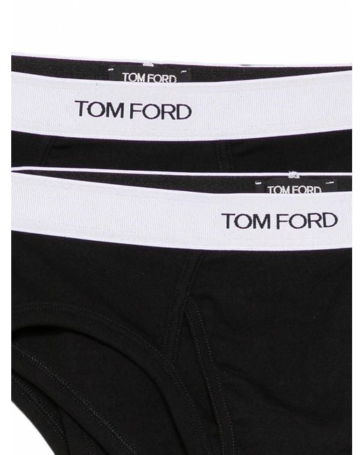 Tom Ford Black Pack Of 2 Briefs for men