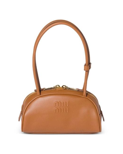 Miu Miu Brown Cognac Beau Bag