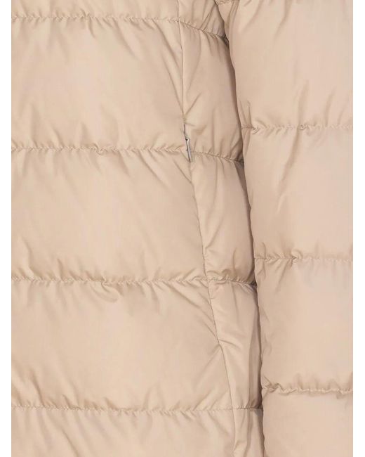 Herno Natural Hooded Zip-Up Padded Jacket