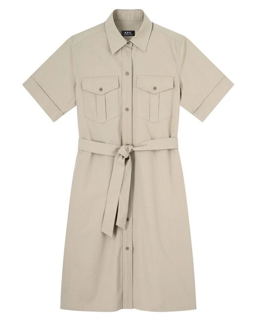A.P.C. Natural Sage Evy Dress