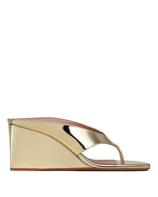 Alaïa Natural Cube Thong Mule