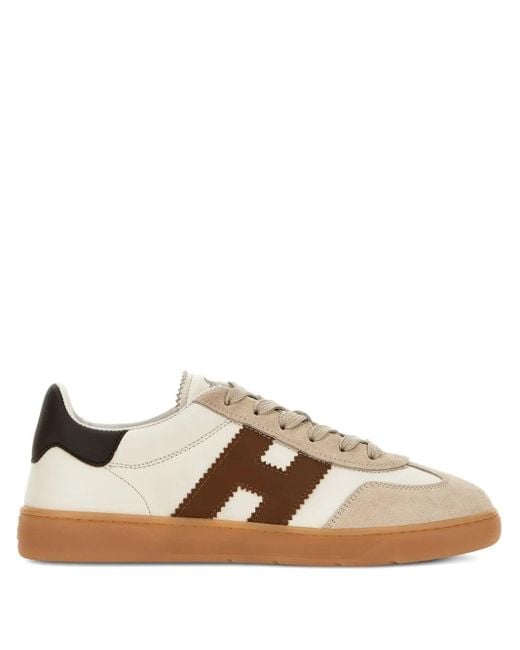 Hogan Brown Sneakers With Lace-Up Fastening