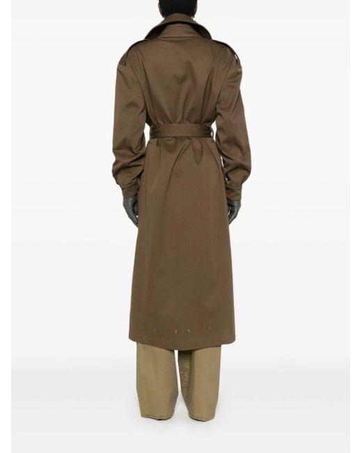 Saint Laurent Green Long Trench Clothing