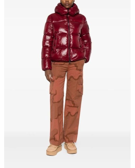 Save The Duck Red Biddy Hooded Down Jacket