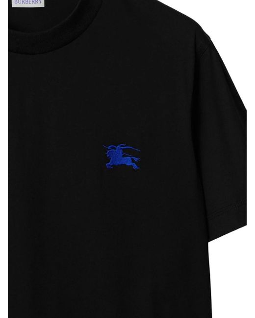 Burberry Black T-shirt Con Logo for men