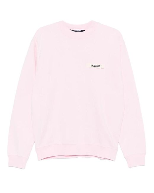 Jacquemus Pink Le Sweatshirt Gros Grain for men
