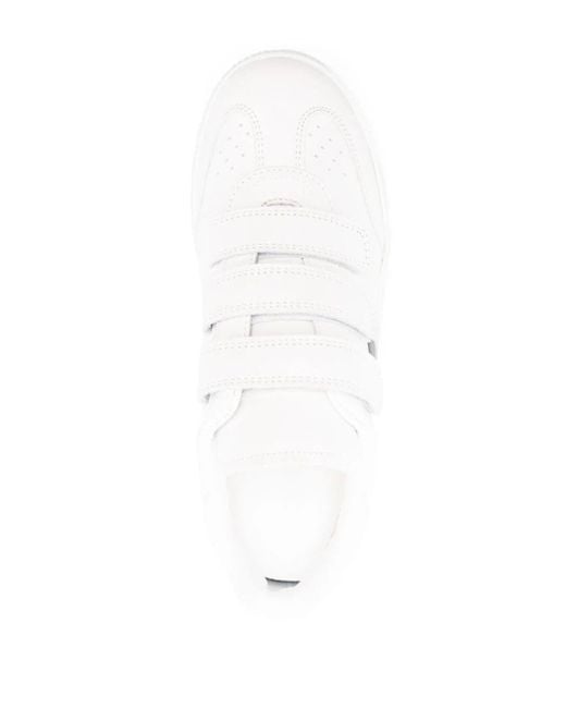 Isabel Marant White Beth Leather Sneaker