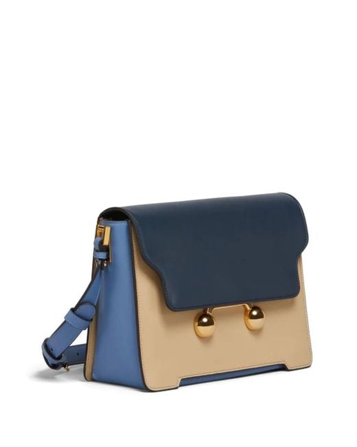 Marni Blue Medium Leather Shoulder Handbag