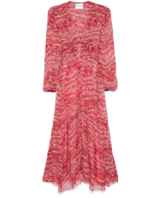 Abito Lungo Amara di Isabel Marant in Red