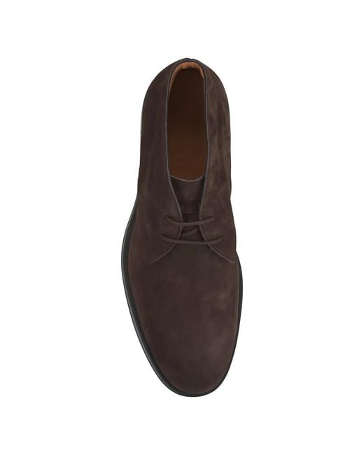 Tod's Brown Suede Desert Boots for men