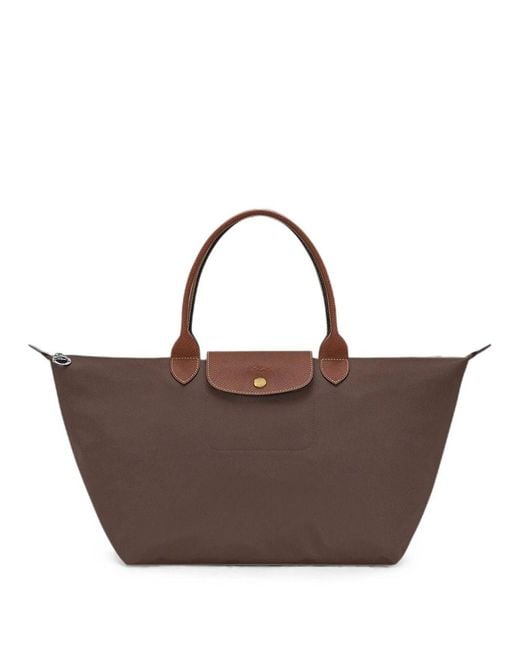 Longchamp Brown Bag With Handle L Le Pliage Original