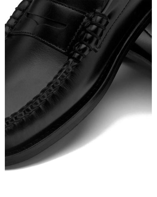 Sebago Black Classic Dan Smooth Leather Loafers